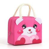 Cartoon Face Insulated Lunch Bag – Kids Thermal 4.5L (Elephant, Tiger, Dino)