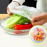 100 PCS Disposable Food Cover Plastic Bags Transparent Fresh Food Storage And Wrap Bags