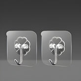 Transparent Self-Adhesive Wall Hooks – Strong Hold, No Drill, Damage-Free Hanging - Pack of 10