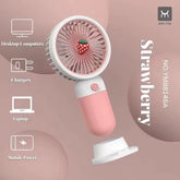 Rechargeable Mini Handy Fan Portable USB Cooling Fan Cute Design Handheld Fan for Kids and Travel - With Cable