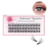 10mm Individual Lash Extensions – Natural DIY Eyelash Clusters for Salon & Home Use