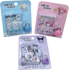 Kids Mini Lock Diary Set – Secret Journal with Lock & Key