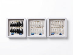 Nails with Stones – Press-On Nails (3 Colors, 12 pcs each) with Adhesive Tabs