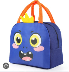 Cartoon Face Insulated Lunch Bag – Kids Thermal 4.5L (Elephant, Tiger, Dino)