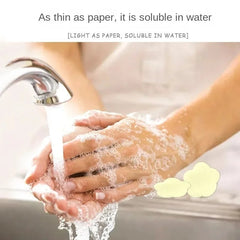 Soap Paper Disposable Bath Hand Washing Travel Foaming Scented Portable Mini Flower Soap Flakes ( Random Color)