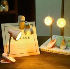 Mini Book Light With Clip – Cute Retro Night Lamp with 360° Flexible Gooseneck & Portable Reading Light for Bed