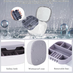 Portable Jewelry Organizer Box with Mirror – Compact Travel Storage Case for Rings, Earrings & Necklaces (Model LD-988)