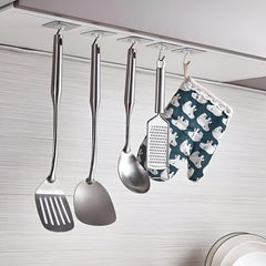 Transparent Self-Adhesive Wall Hooks – Strong Hold, No Drill, Damage-Free Hanging - Pack of 10