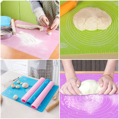 Silicone Roti Mat | Large Size 50x40cm Silicon Roti Mat For Kitchen | Non-stick Baking Mat Kneading Dough Pad