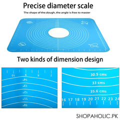 Silicone Roti Mat | Large Size 50x40cm Silicon Roti Mat For Kitchen | Non-stick Baking Mat Kneading Dough Pad