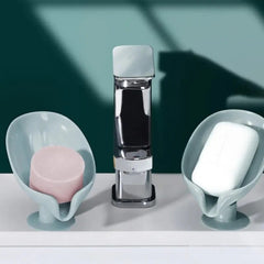 Leaf-Shape Self-Draining Soap Holder