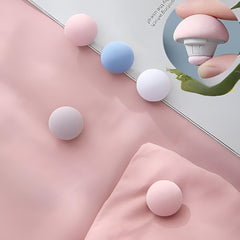Premium Mushroom-Style Bedsheet Clips – Pack of 4 Elastic Quilt & Sheet Fixer Buckles