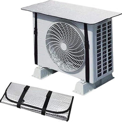 Air Conditioner Outdoor Unit Cover Heat Insulation Waterproof - Universal Size For 1 & 1.5 Ton - With Clip