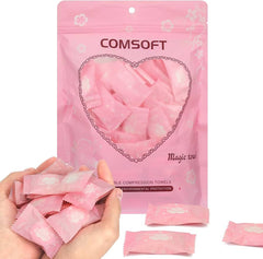 Portable Compressed Towel Pack (25 Pieces) – Candy Wrapped Disposable Travel Towels