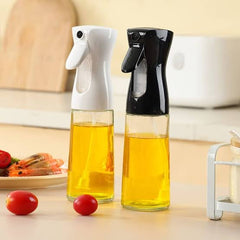Oil Spray Bottle, Cooking Olive Oil Bottle Fitness Barbecue Spray Oil Dispenser Vinegar Air Fryer Sprayer Salad Gadgets (Glass Bottle)